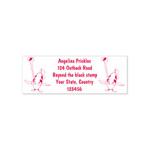 Cute Archerfish cartoon illustration Self-inking Stamp
