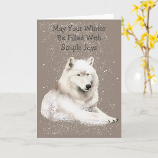 Cute Arctic Pals Snowy Winter Greeting Card