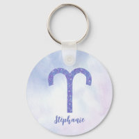 Cute Aries Astrology Sign Personalised Purple