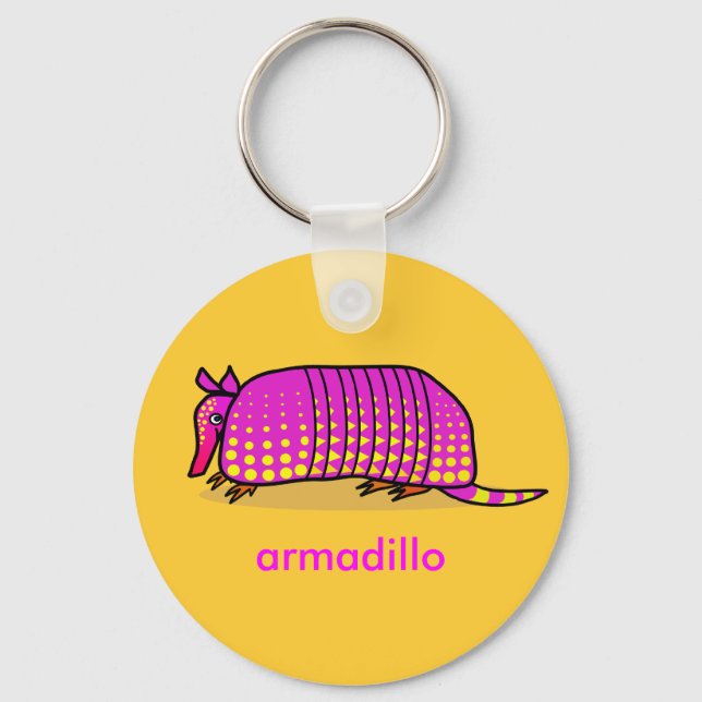 Cute Armadillo Keychain (Front)