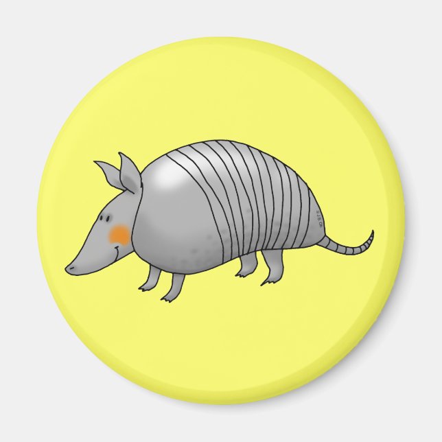 Cute armadillo magnet (Front)