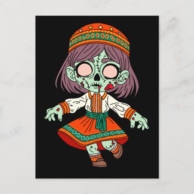 Cute Armenian Zombie Postcard (Front)