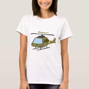 Cute army camoflage helicopter cartoon T-Shirt