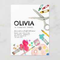 Cute Art Artist Paint Draw Party Painting Birthday