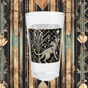 Cute Art Deco cat lovers  Glass