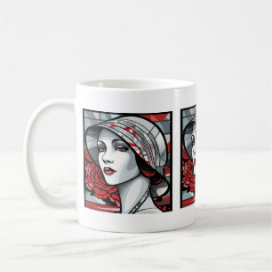 Cute Art Deco Lady  Coffee Mug