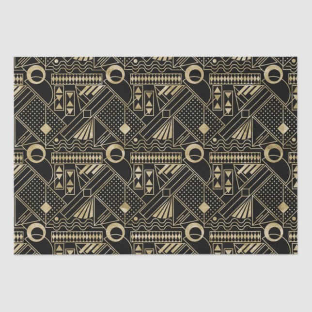 Cute art deco pattern party tissue tissue paper (Front)