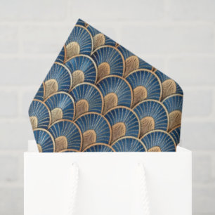 Cute Art Deco tiled pattern Tissue Paper