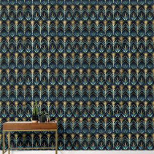 Cute art Deco tiled pattern Wallpaper