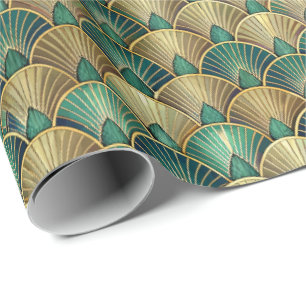 Cute Art Deco tiled pattern Wrapping Paper