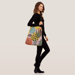 Cute artistic abstract colourful personalised  crossbody bag