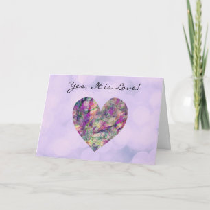 Cute Artsy Artery Heart Love Note Card