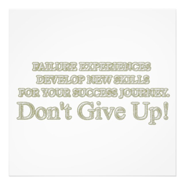 Cute Artwork Design "Failure Experiences" Buy Photo Print (Front)