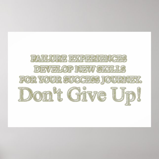 Cute Artwork Design "Failure Experiences" Buy Poster (Front)