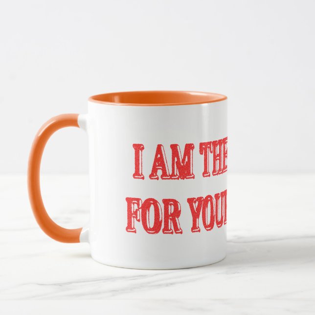 Cute Artwork Design "I AM THE SOLUTION" Buy Now Mug (Left)
