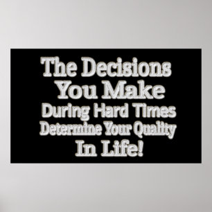 Cute Artwork Design " Your Quality In Life!" Buy Poster