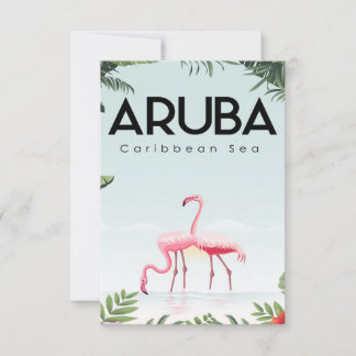 cute Aruba RSVP Card