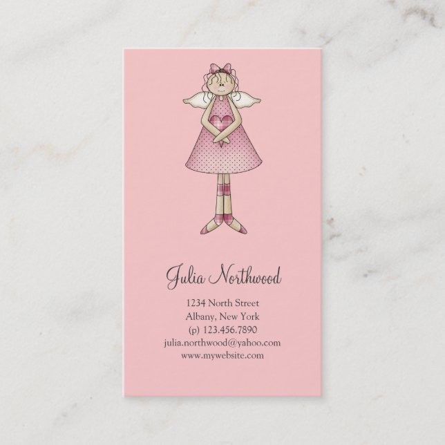 Cute as a Bug · Angel Business Card (Front)