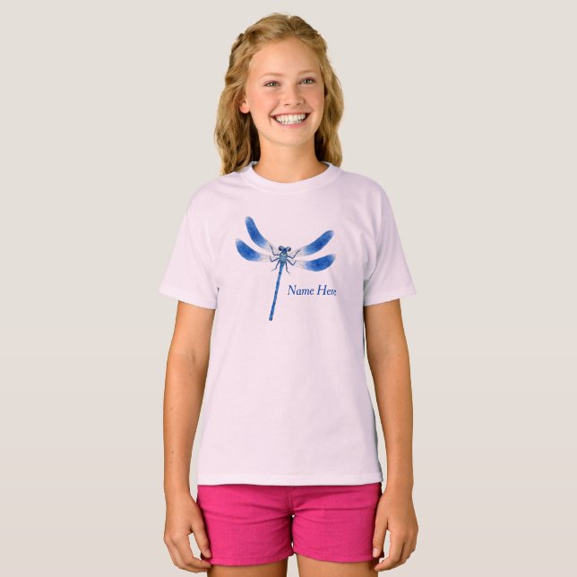Cute as a Bug Blue Dragonfly T-Shirt (Front Full)