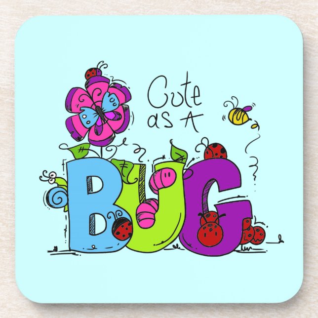 Cute as a Bug Coaster (Front)