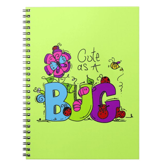 Cute as a Bug Notebook (Front)