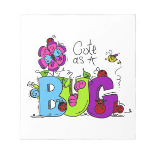 Cute as a Bug Notepad