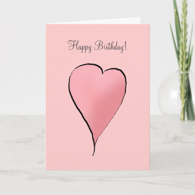 Cute as a Bug · Pink Heart Card (Front)