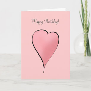 Cute as a Bug · Pink Heart Card