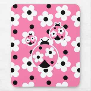 Cute As A Bug (Pink) Mouse Pad