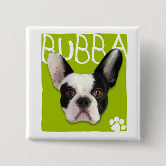 Cute as a Button! 15 Cm Square Badge