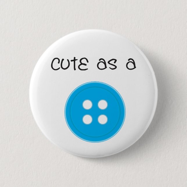 Cute as a Button - Boy (Front)