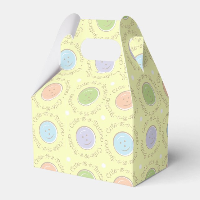 Cute-as-a-Button Favour Box (Front Side)