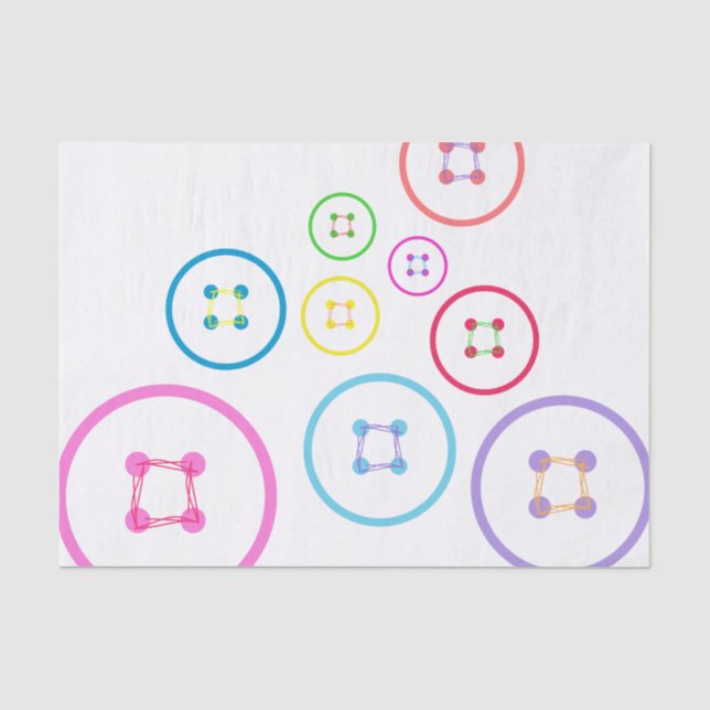 Cute as a Button Tissue Paper (Front)