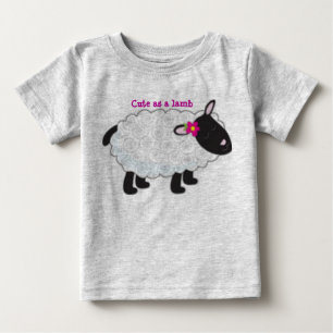 Cute as a Lamb Infant Sleeper Baby T-Shirt