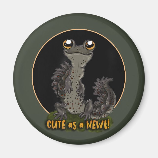 Cute as a Newt! Magnet (Front)