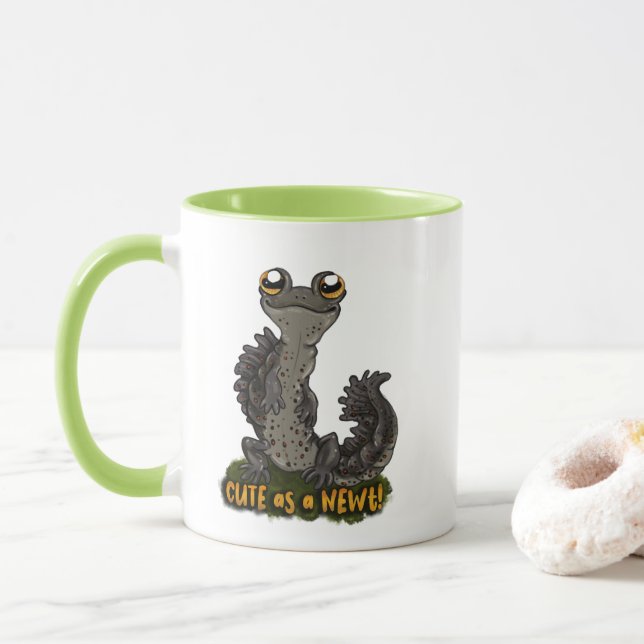 Cute as a Newt! Mug (With Donut)
