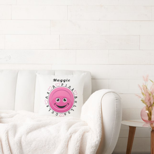 Cute as a Pink Button Cushion (Couch)