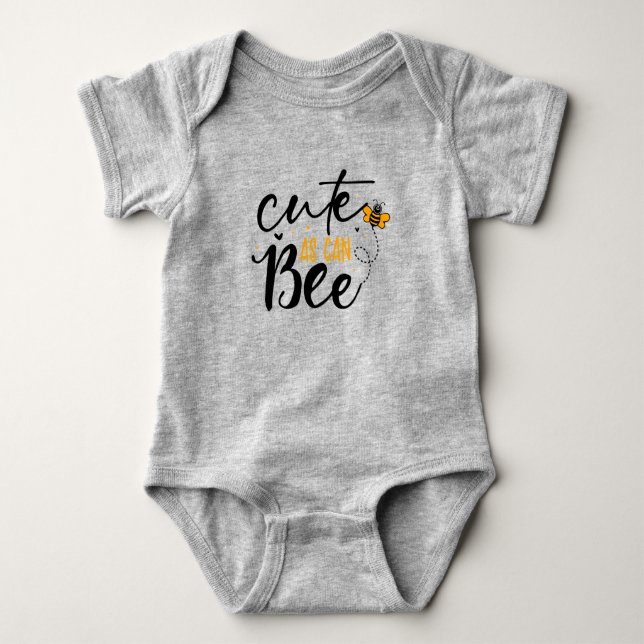 Cute As Can Be Baby Bodysuit (Front)