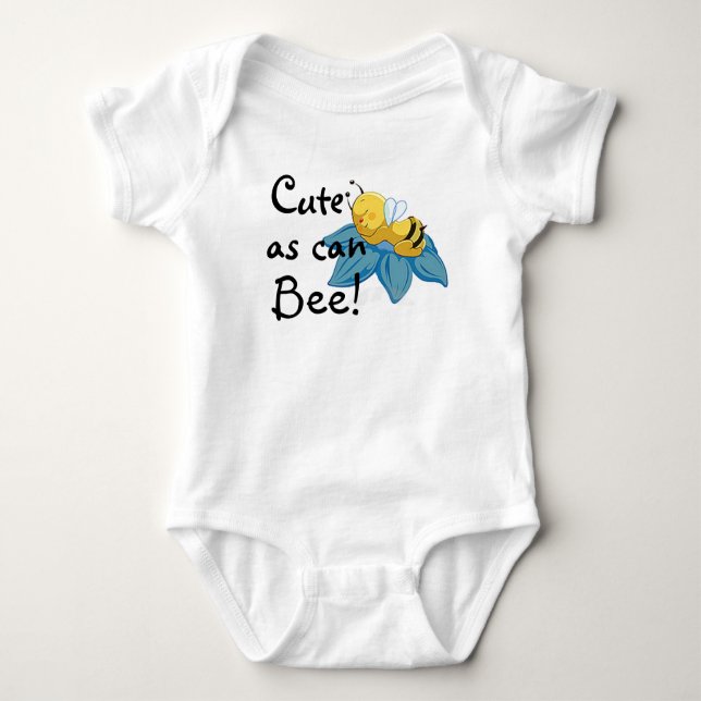 Cute as can Bee! Baby Bodysuit (Front)