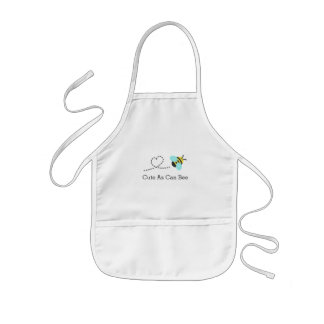 Cute as can bee, for toddlers kids apron