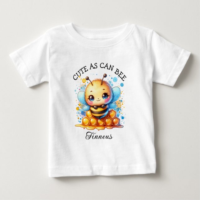 Cute as Can Bee | Honey bee Baby Boy's T-Shirt (Front)