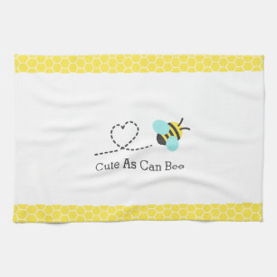 Cute as can bee, Honeycomb Pattern Tea Towel
