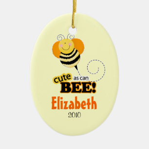 CUTE AS CAN BEE Personalised Christmas Ornament