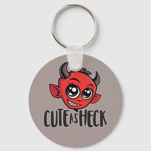 Cute as Heck Devil Key Ring