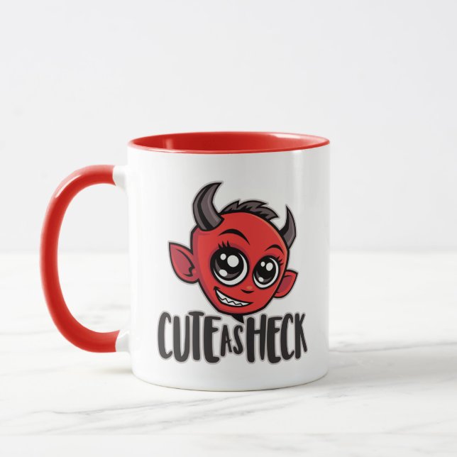 Cute as Heck Devil Mug (Left)