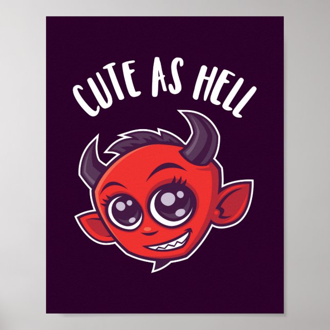 Cute as Hell Devil Poster (Front)