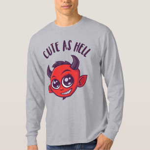 Cute as Hell Devil with Dark Text T-Shirt