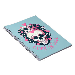 Cute as Hell Schädel mit Krone  Notebook