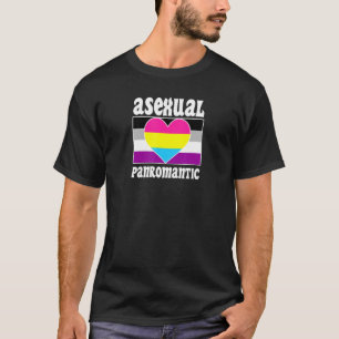 Cute Asexual Panromantic Pride Flag Cute Ace Aesth T-Shirt