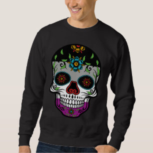Cute asexual proud flag sugar skull sweatshirt